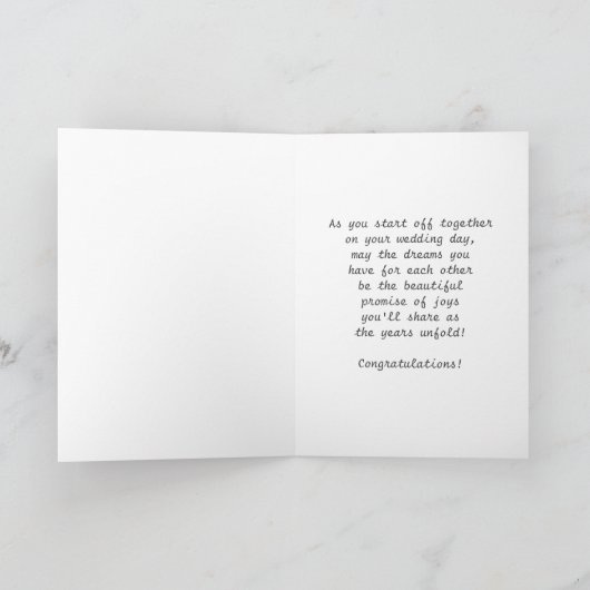 Carte Wedding du Pingouin (Intérieur)