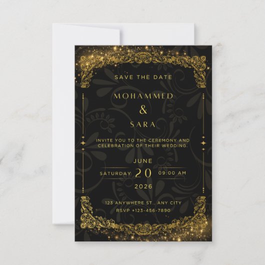 Carte Wedding Invtation (Devant)