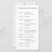 Carte Wedding Program-Heart Shaped Red Roses- (Dos)