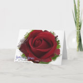 Carte Wedding Proposal Card Will You Marry ? Rose (homon (Dos)