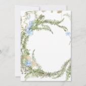 Carte Wedding shower de la couronne de foune d'été rusti (Dos)