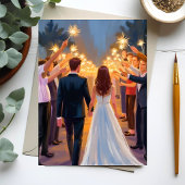 Carte Wedding Sparklers | Marriage Celebration Card