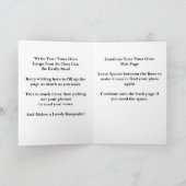 Carte Wedding Vows Folded Card Blue Roses & Doves (Intérieur)