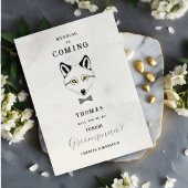 Carte Wedding Wolf JR Groomsman Grey Shades Grey Bow Tie