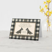 Carte Wee Scottie Robert Burns Anniversaire 1 (Fleur jaune)
