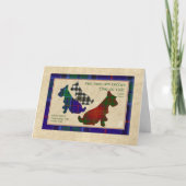 Carte Wee Scottie Robert Burns Anniversaire 3 (Devant)