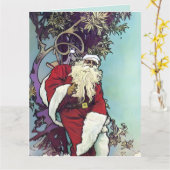 Carte Weed Père Noël (Fleur jaune)