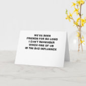 CARTE WEEK A ÉTÉ AMIS DEPUIS SI LONGTEMPS JE NE PEUX PAS (Fleur jaune)