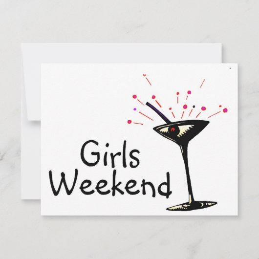 Carte Week-end filles (Devant)