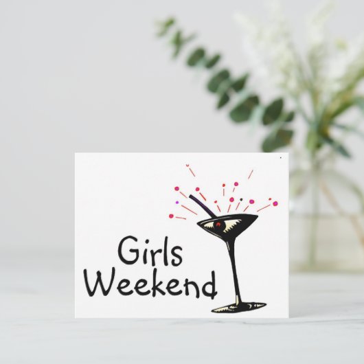 Carte Week-end filles (Debout devant)