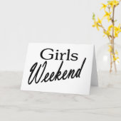 Carte Week-end filles (Fleur jaune)