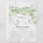 Carte Week-end mariage à Puerto Vallarta | itinéraire (Devant)