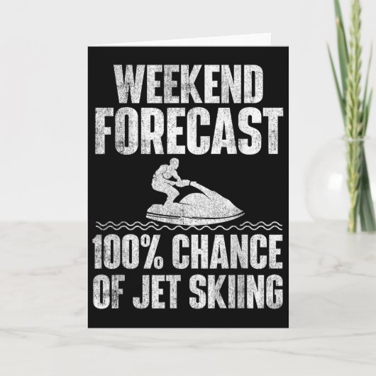 Carte Weekend Forecast Jet Skiing - Jet Ski Lover Vacati (Devant)