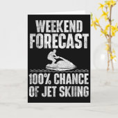 Carte Weekend Forecast Jet Skiing - Jet Ski Lover Vacati (Fleur jaune)