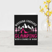 Carte Weekend Prévision Glamping Vin Drôle Glamper Campi (Fleur jaune)