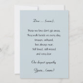 Carte Weeping willow by a pond, black and white card (Dos)