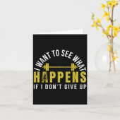 Carte Weightlifting Bodybuilder Muscle Barbell Exercise  (Fleur jaune)