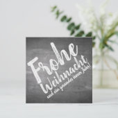 Carte Weihnachtsgrüße auf der Kreidetafel (Debout devant)