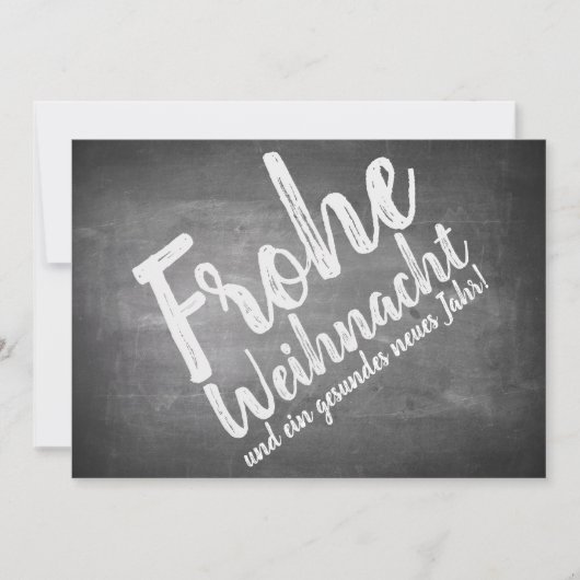 Carte Weihnachtsgrüße auf der Kreidetafel (Devant)
