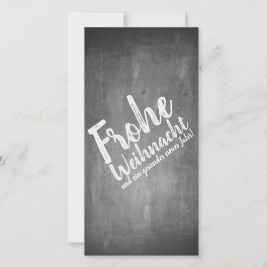 Carte Weihnachtsgrüße auf der Kreidetafel (Devant)