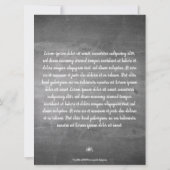 Carte Weihnachtsgrüße auf der Kreidetafel (Dos)