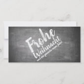 Carte Weihnachtsgrüße auf der Kreidetafel (Devant)