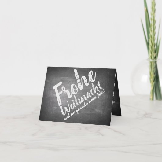 Carte Weihnachtsgrüße auf der Kreidetafel (Devant)