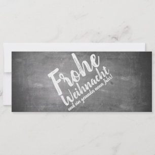 Carte Weihnachtsgrüße auf der Kreidetafel