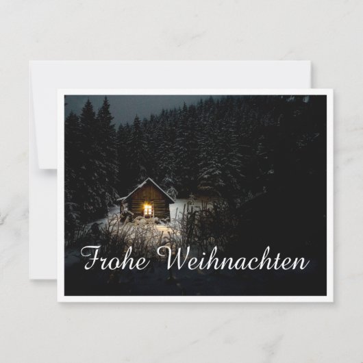 Carte Weihnachtsgrüße mit Hexenhaus (Devant)