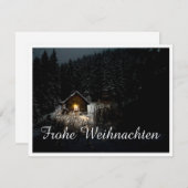 Carte Weihnachtsgrüße mit Hexenhaus (Devant / Derrière)