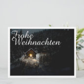 Carte Weihnachtsgrüße mit Hexenhaus (Debout devant)