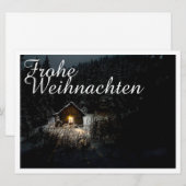 Carte Weihnachtsgrüße mit Hexenhaus (Devant / Derrière)