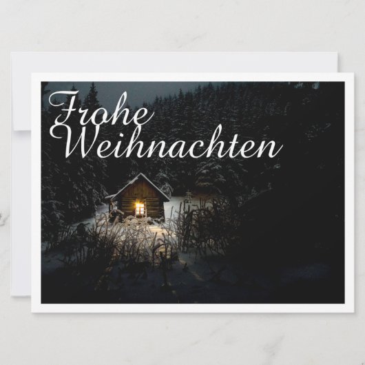Carte Weihnachtsgrüße mit Hexenhaus (Devant)