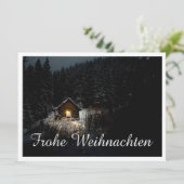 Carte Weihnachtsgrüße mit Hexenhaus (Debout devant)