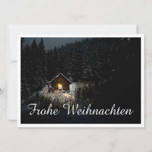 Carte Weihnachtsgrüße mit Hexenhaus