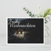 Carte Weihnachtsgrüße mit Hexenhaus (Debout devant)