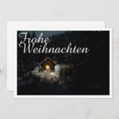 Carte Weihnachtsgrüße mit Hexenhaus (Devant / Derrière)