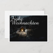 Carte Weihnachtsgrüße mit Hexenhaus (Devant / Derrière)