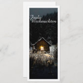 Carte Weihnachtsgrüße mit Hexenhaus (Devant / Derrière)