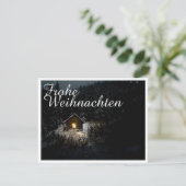 Carte Weihnachtsgrüße mit Hexenhaus (Debout devant)