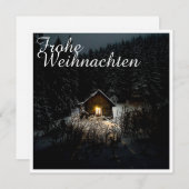 Carte Weihnachtsgrüße mit Hexenhaus (Devant / Derrière)