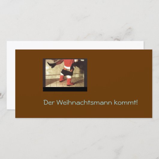 Carte Weihnachtskarte (Devant / Derrière)