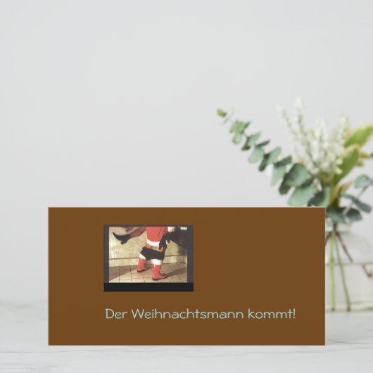 Carte Weihnachtskarte (Debout devant)