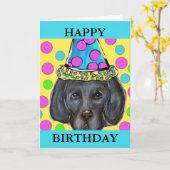 CARTE WEIMARANA (Fleur jaune)