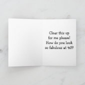 CARTE WEIMARANAR EST AVANT VOUS ÊTES "40"/FABULOUS (Intérieur)