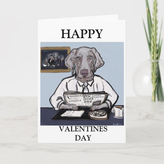 CARTE WEIMARANER (Devant)