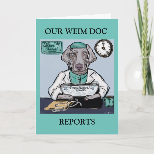Carte Weimaraner (Devant)