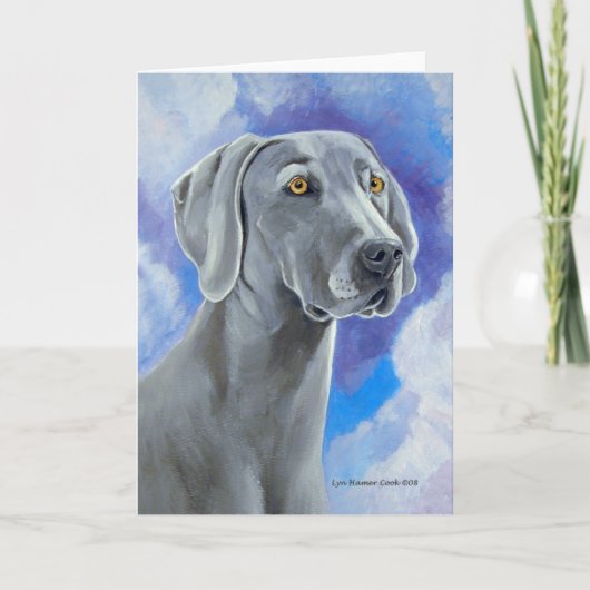 Carte Weimaraner Greeting Cards (Devant)