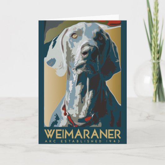 Carte Weimaraner Nation : Weimaraner 1943 (Devant)