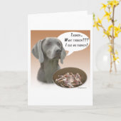 Carte Weimaraner Turquie (Fleur jaune)